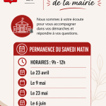 Permanences de la mairie du Samedi Matin